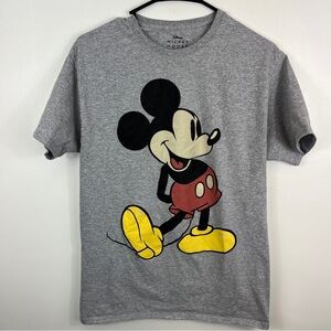 Mickey Mouse Tshirt  Gray Disney Adult Medium